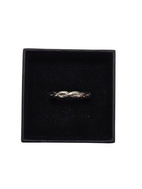 Pandora Sterling Silver Braided Twist Ring Size 56